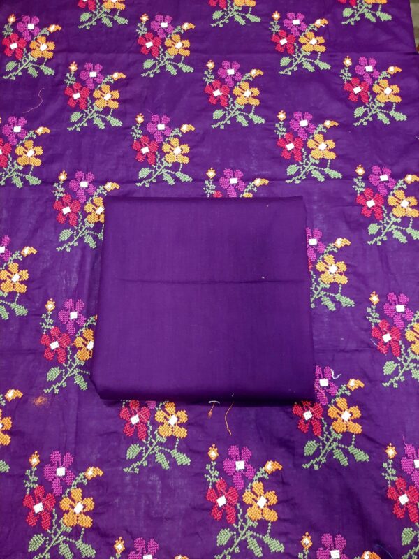 Breeze Style 2pc Lawn Embroided Purple