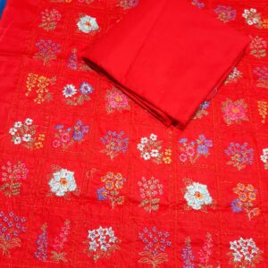 Breeze Style 2pc Lawn Embroided  Red