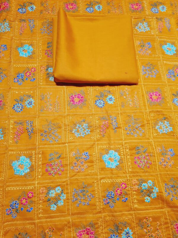Breeze Style 2pc Lawn Embroided Mastard