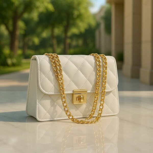 Cross Body Bag White - Image 2