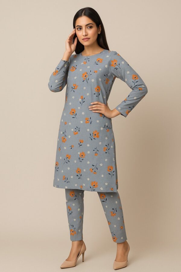 2pc Lawn allover print