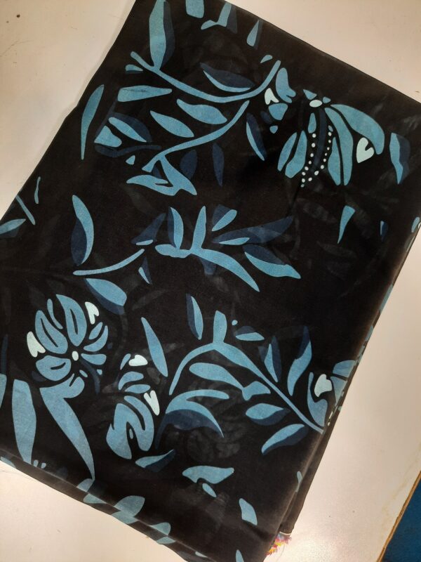 2pc Lawn Nishat allover print Navy - Image 2