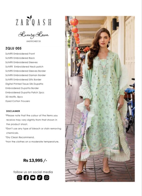 Zarqash Luxury Lawn - Image 2
