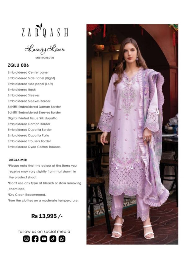 Zarqash Luxury Lawn - Image 2