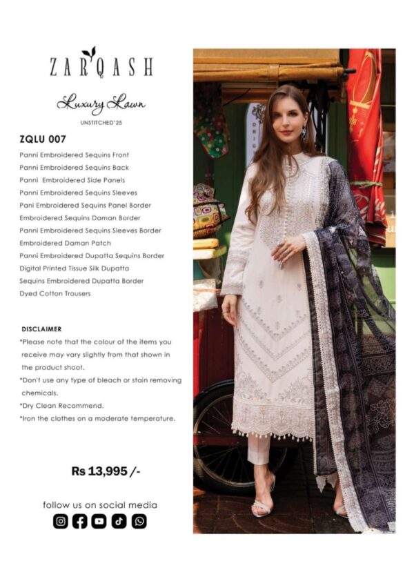 Zarqash Luxury Lawn - Image 2