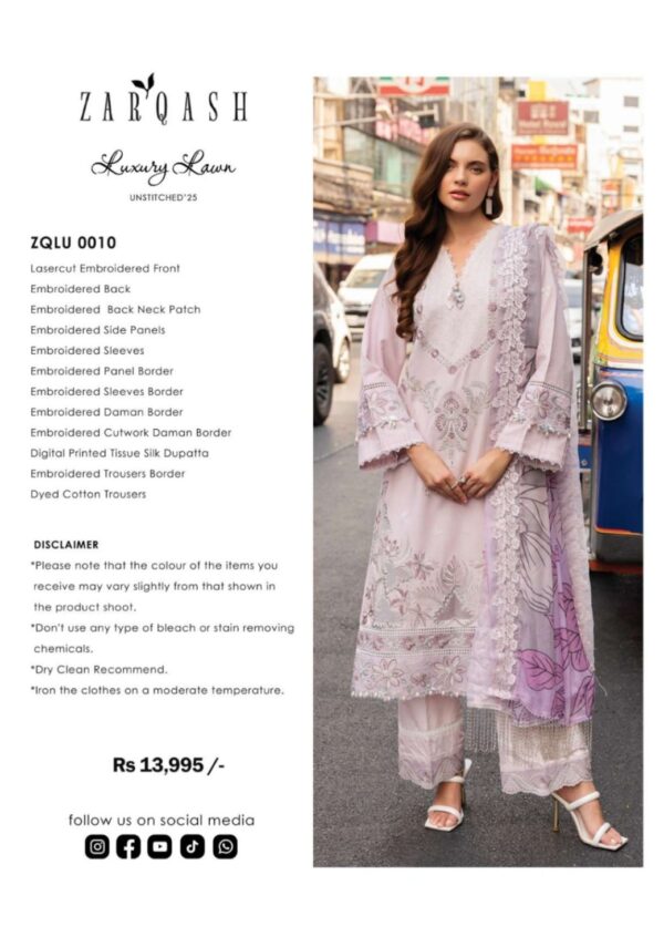 Zarqash Luxury Lawn - Image 2