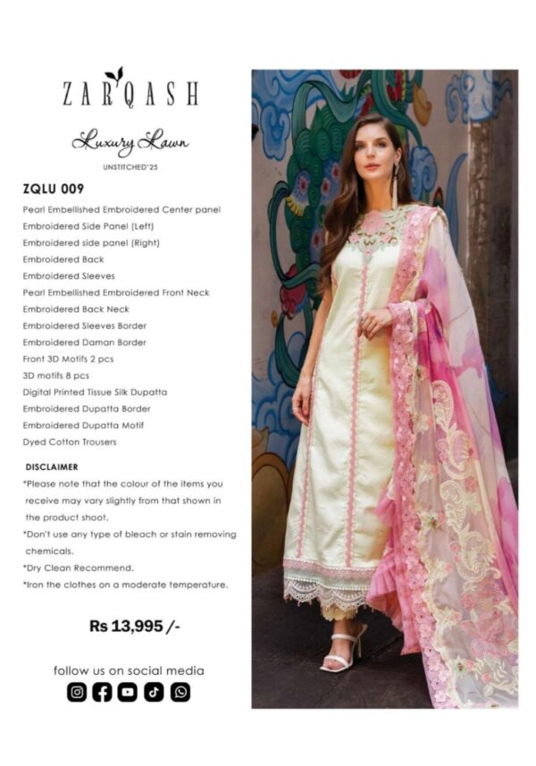 Zarqash Luxury Lawn - Image 2