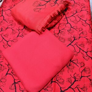 Marina 3Pc Suit with Pashmina Wool Shawl